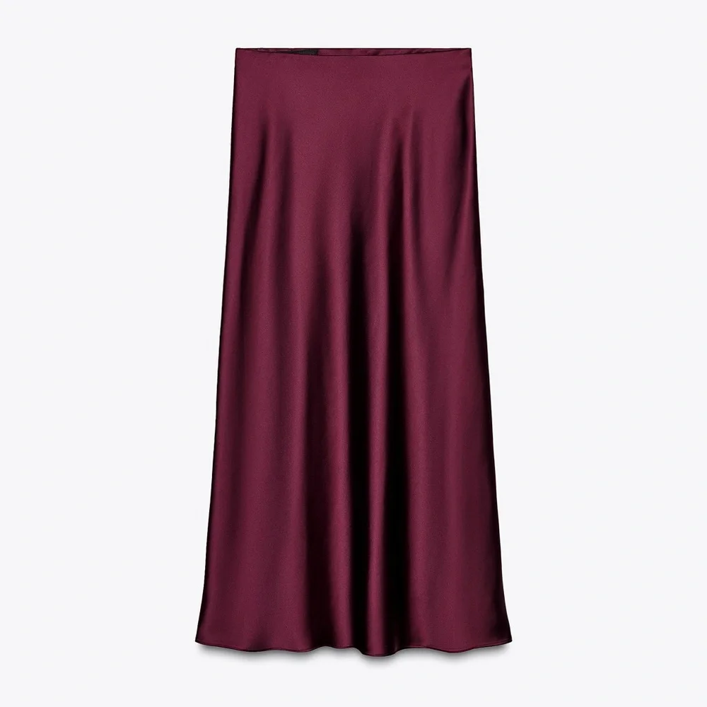Zara Deep Burgundy Maxi Skirt - Picture 1 of 7